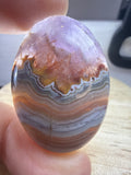 Amethyst with Mexican Lace Agate Pendant