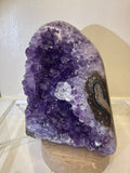 Amethyst with Calcite