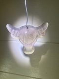 Fluorite Bull Head Pendant