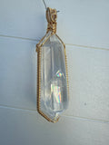 Clear Quartz Faceted Vogel Pendant