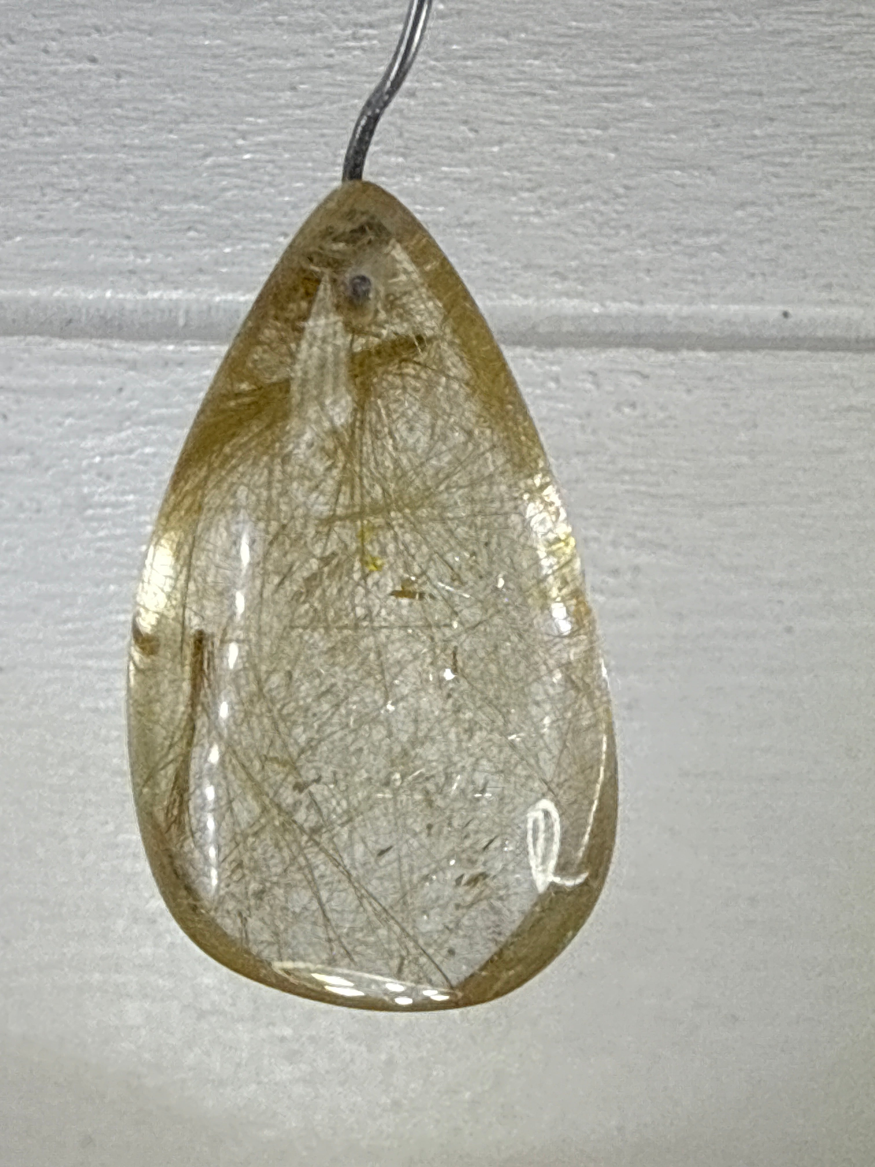Gold Rutile Pendant