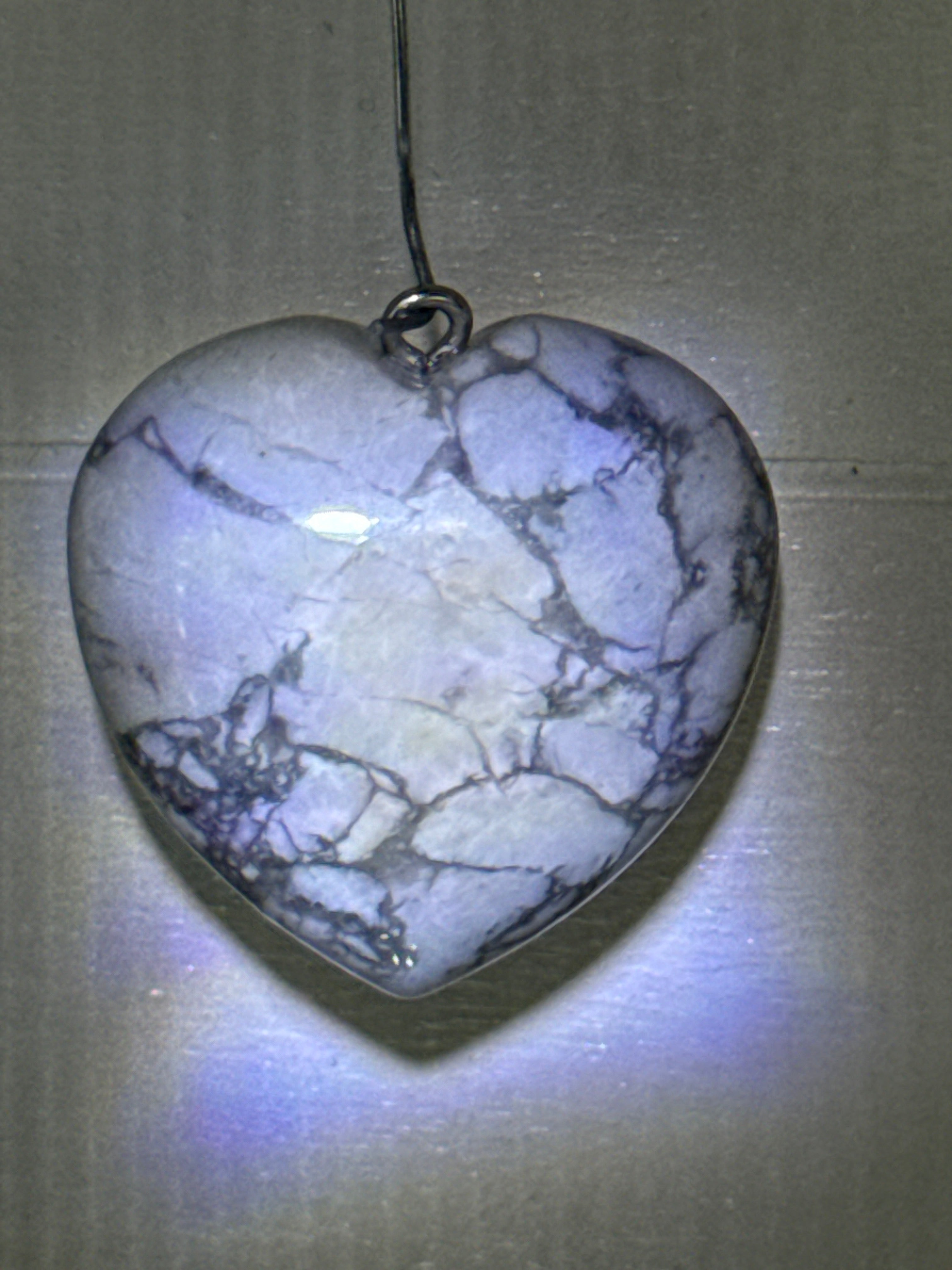 Howlite Heart Pendant
