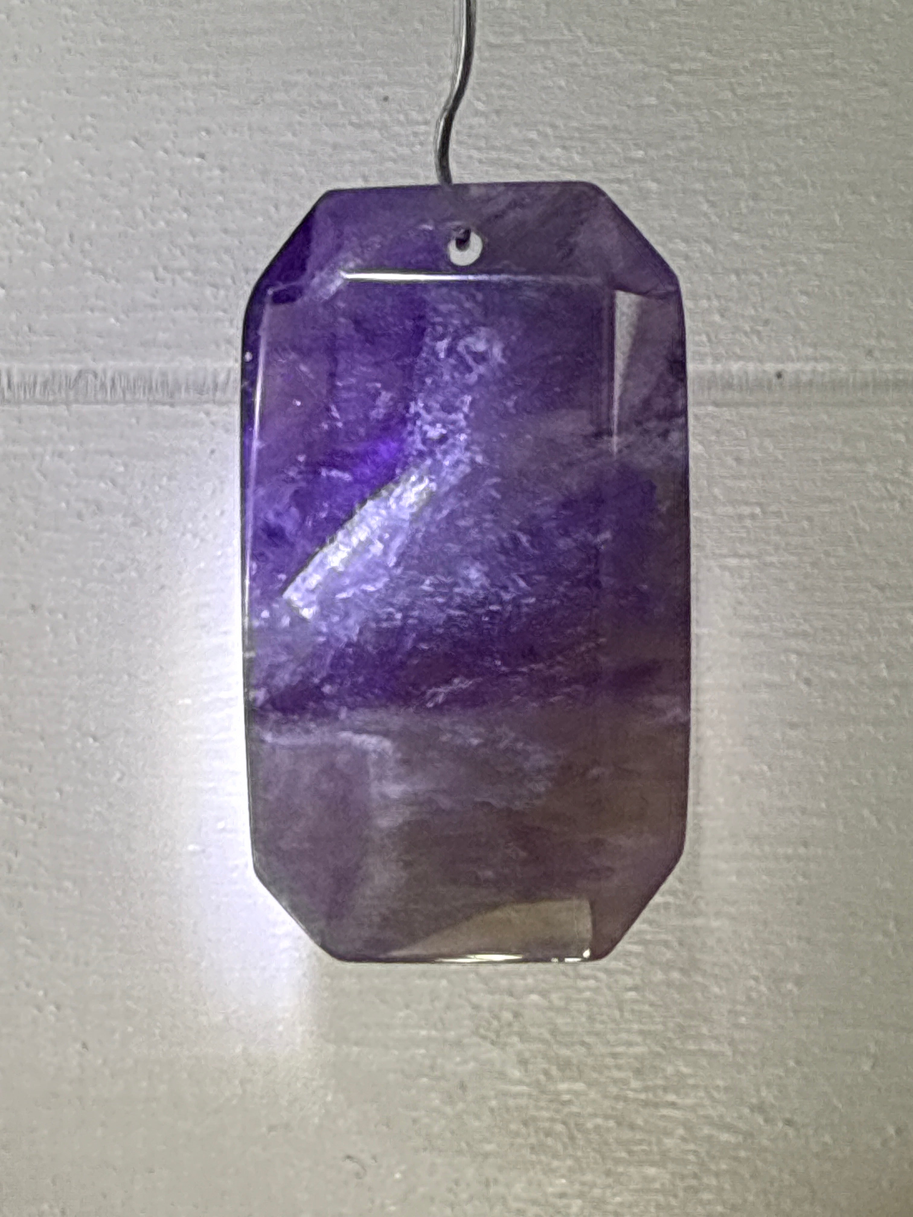 Faceted Dream Amethyst Pendant