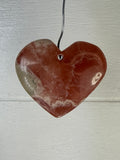 Rhodochrosite Heart Pendant