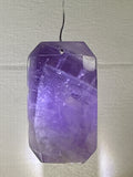 Faceted Dream Amethyst Pendant