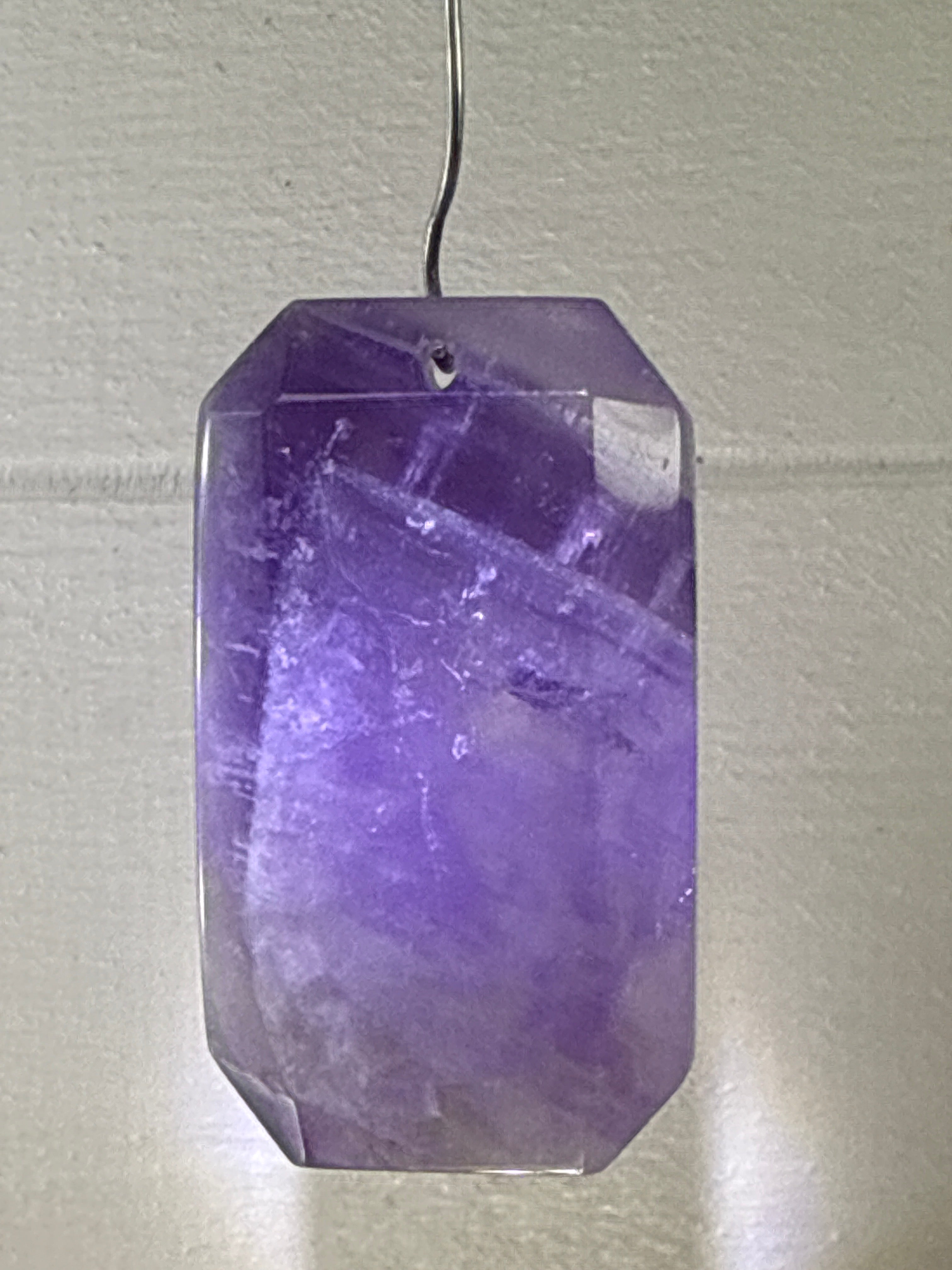 Faceted Dream Amethyst Pendant