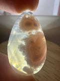 Faceted Flower Agate Pendant