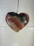 Rhodochrosite Heart Pendant