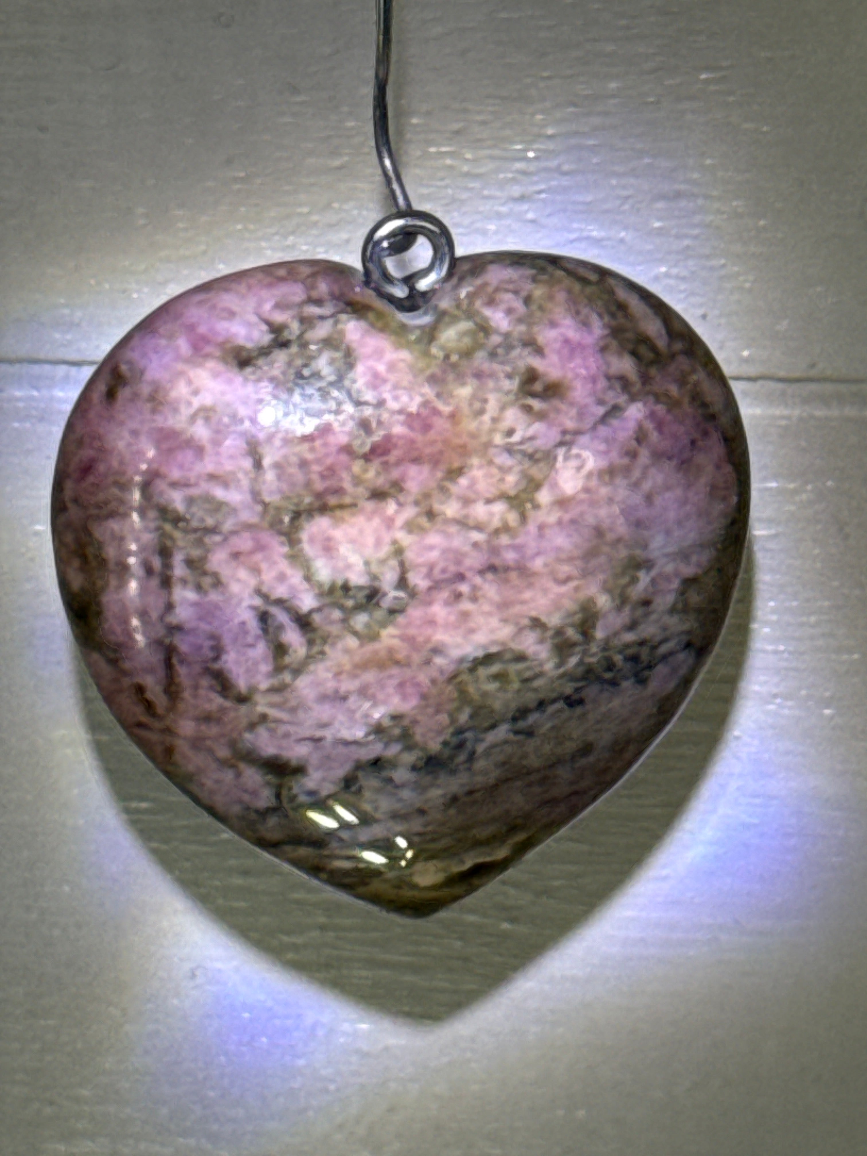 Rhodonite Heart Pendant