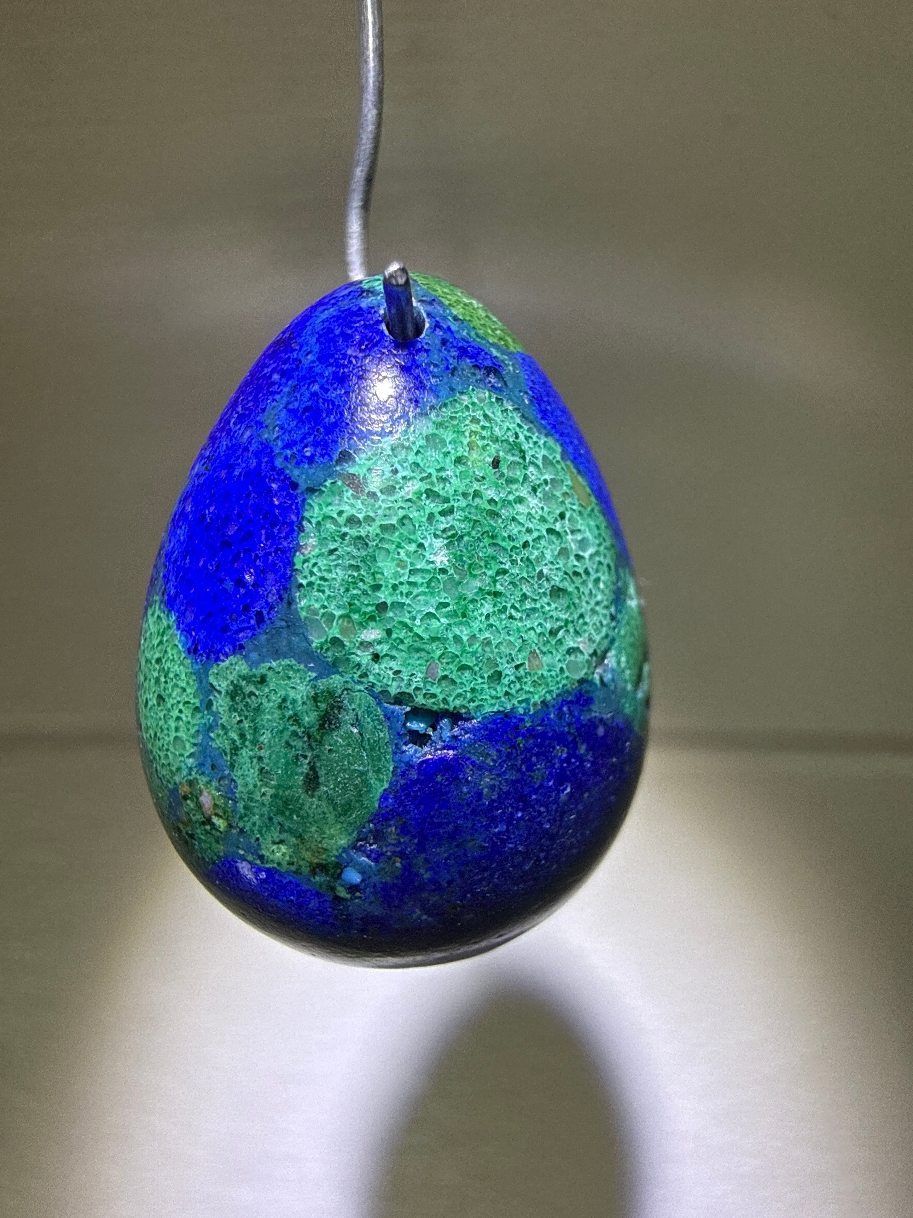 Azurite & Malacholla Pendant
