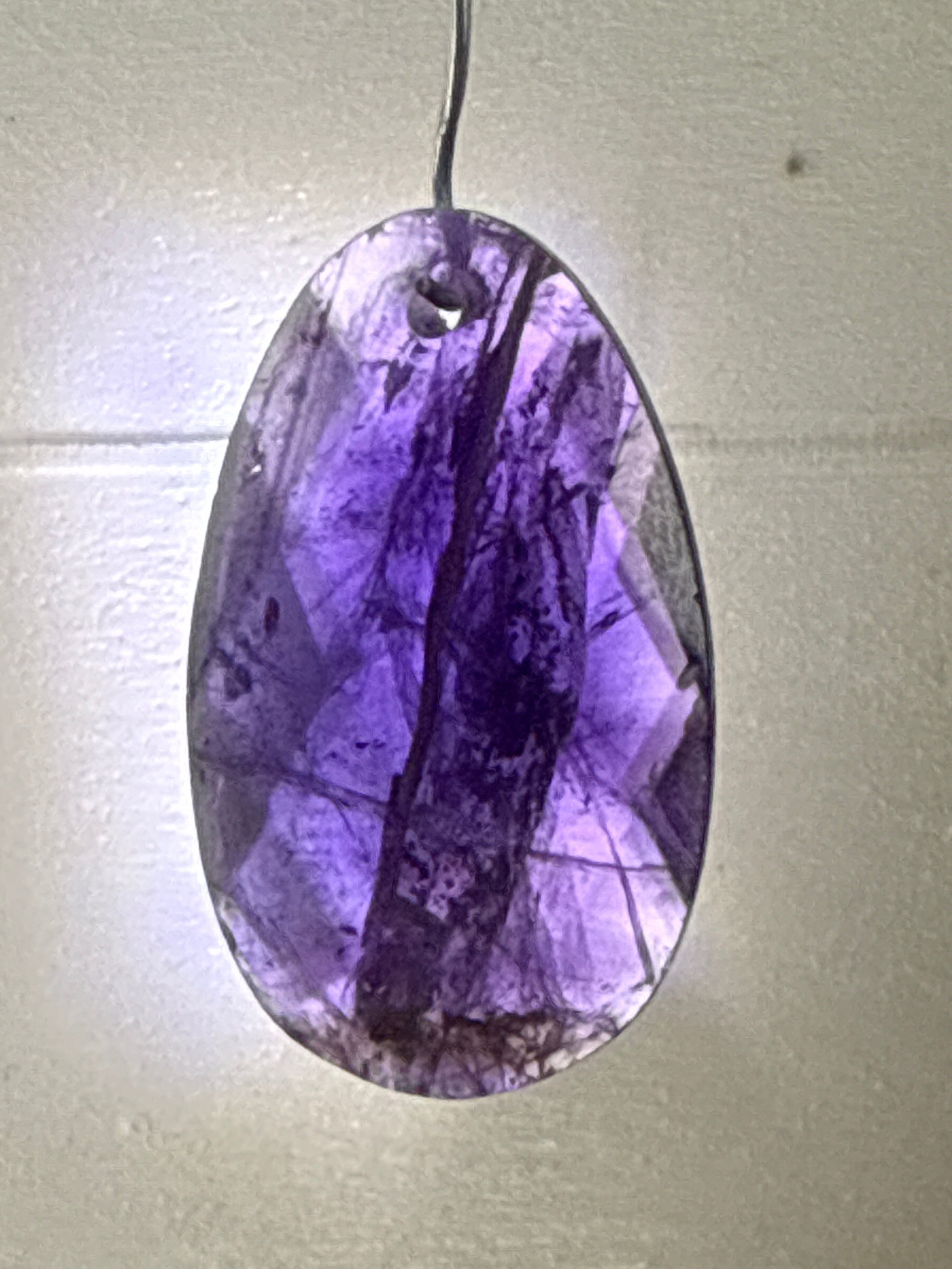 Faceted Amethyst Pendant