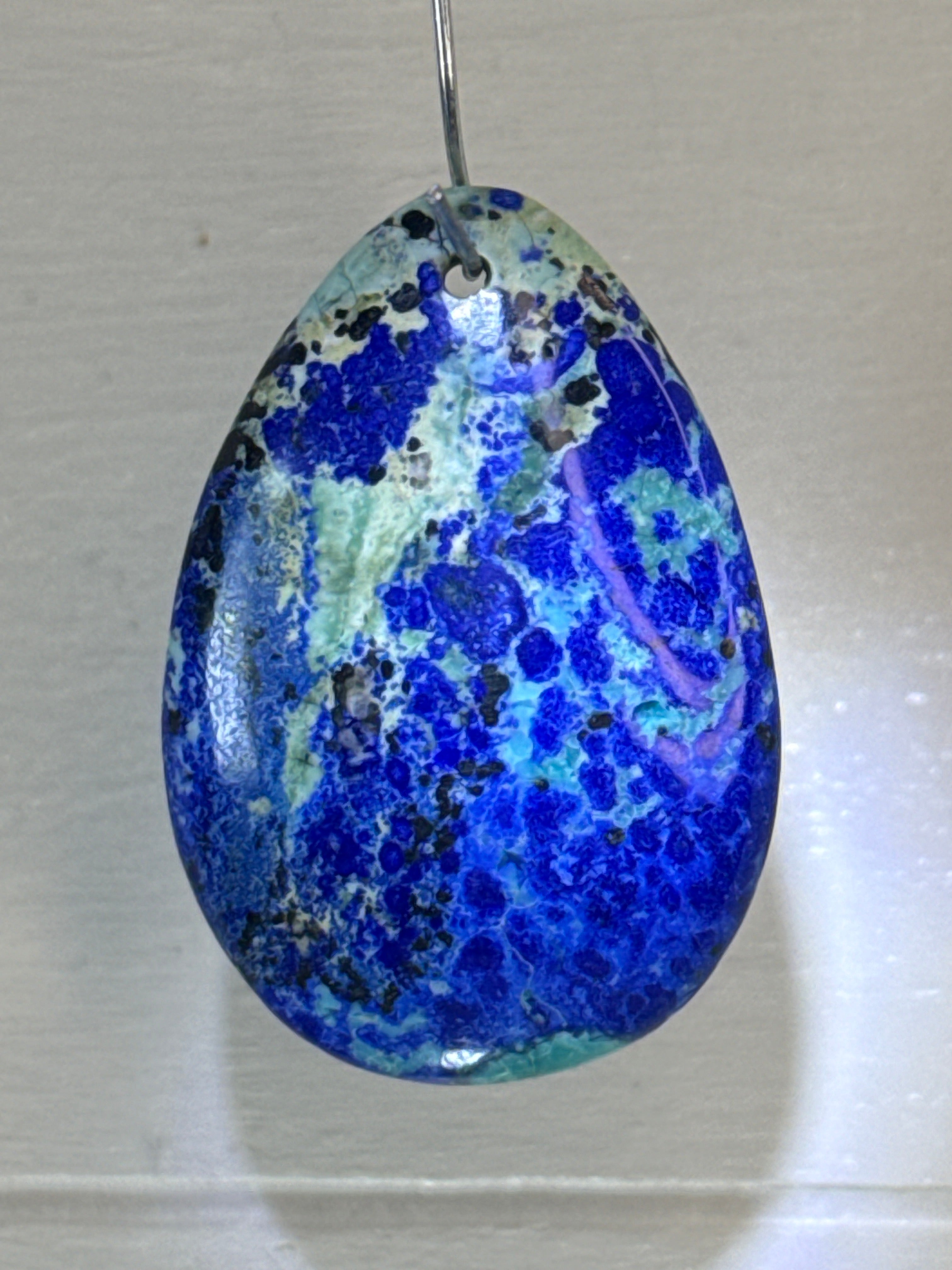 Azurite and Chrysocolla Pendant