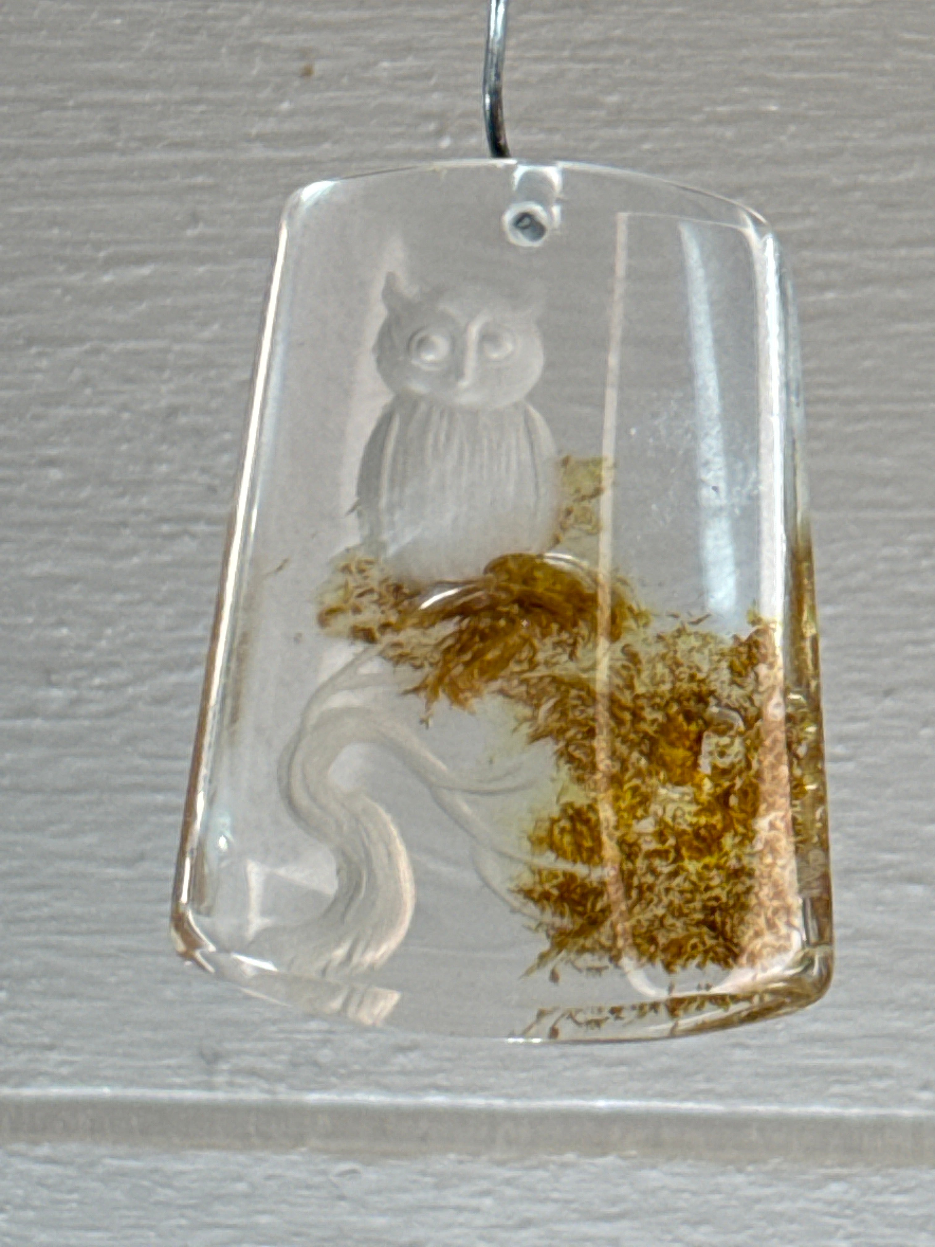 Carved Owl Pendant