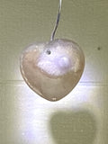 Flower Agate Heart Pendant