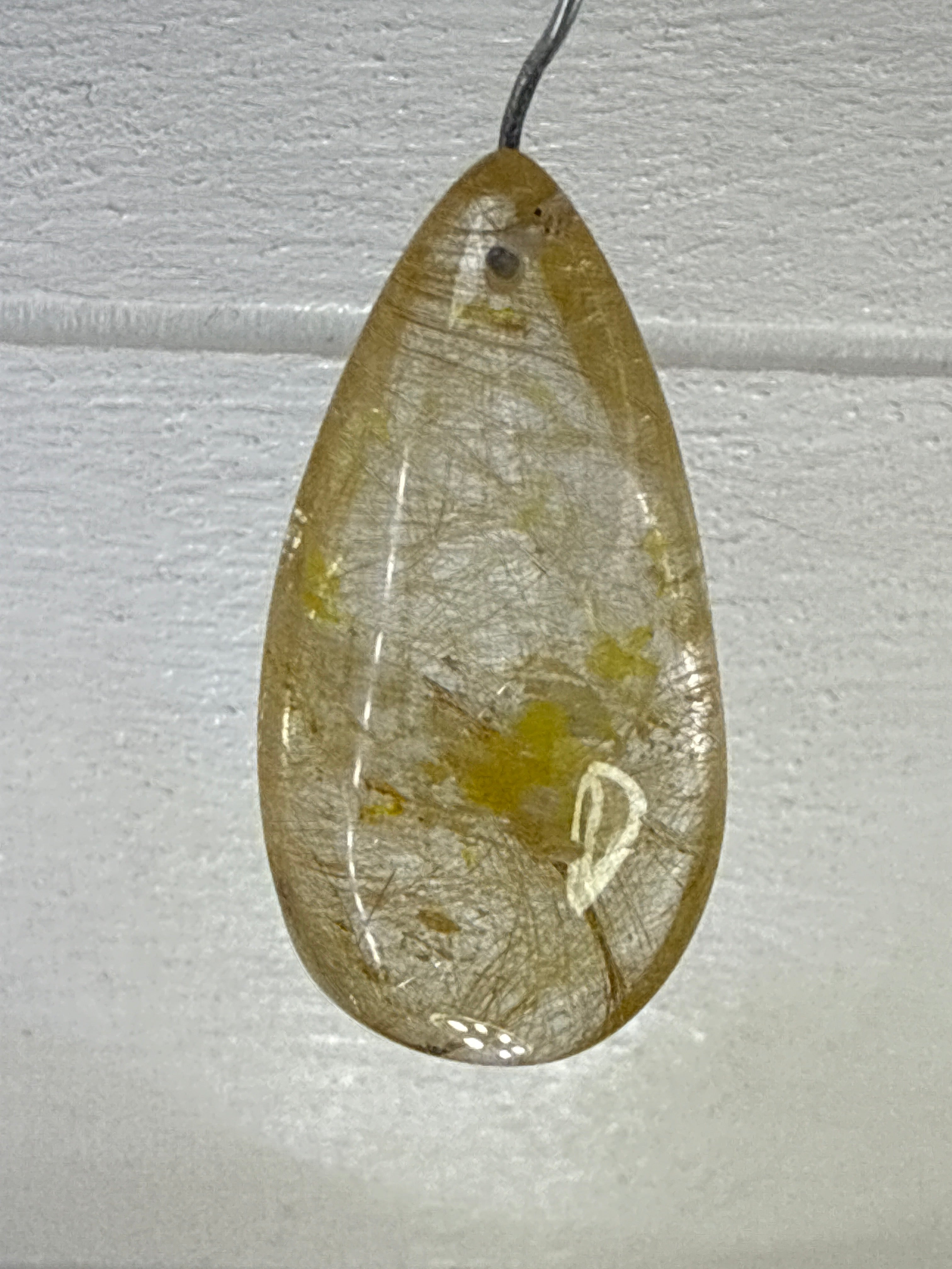 Gold Rutile Pendant