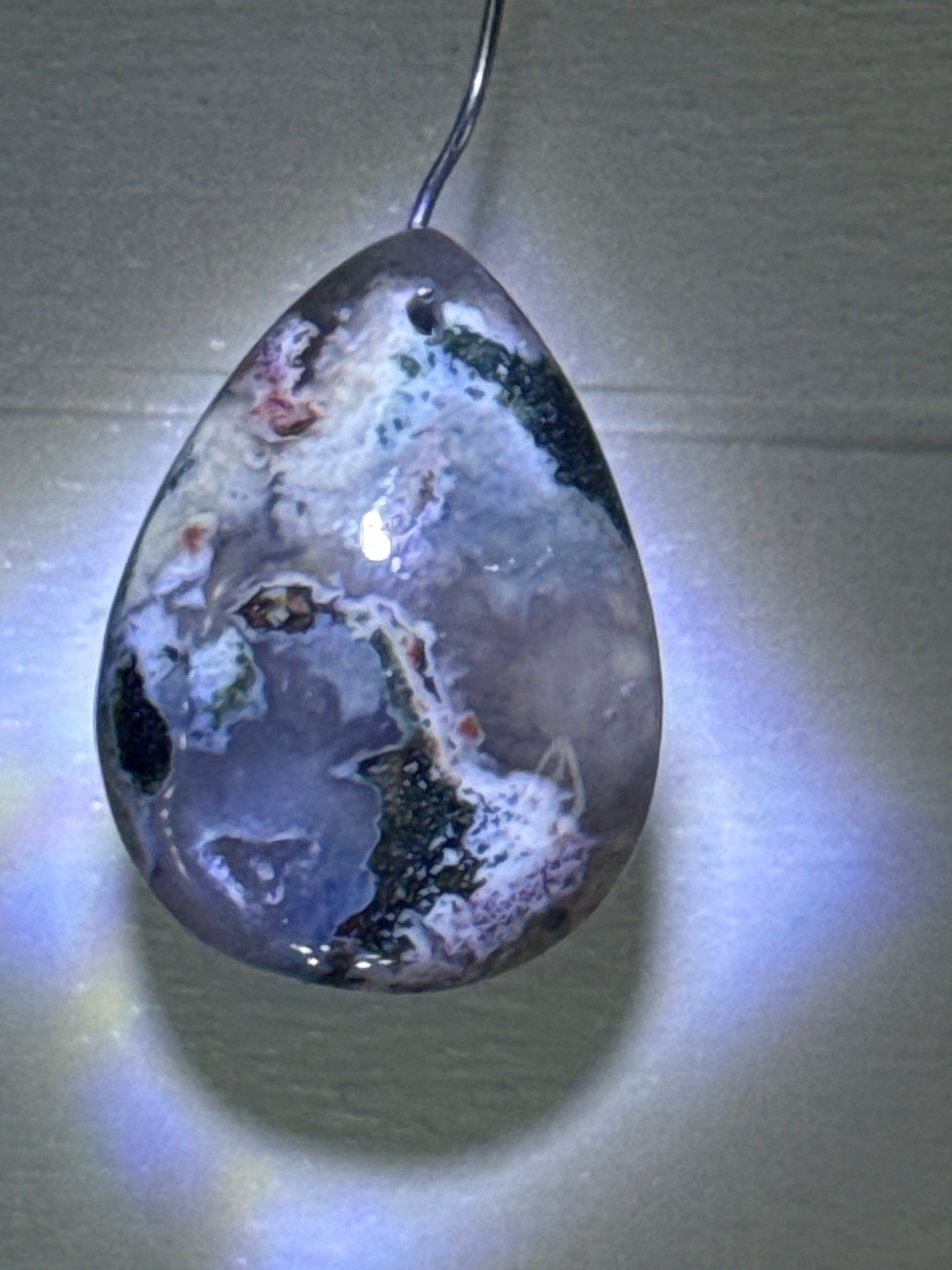 Ocean Jasper with Moss Agate Pendant