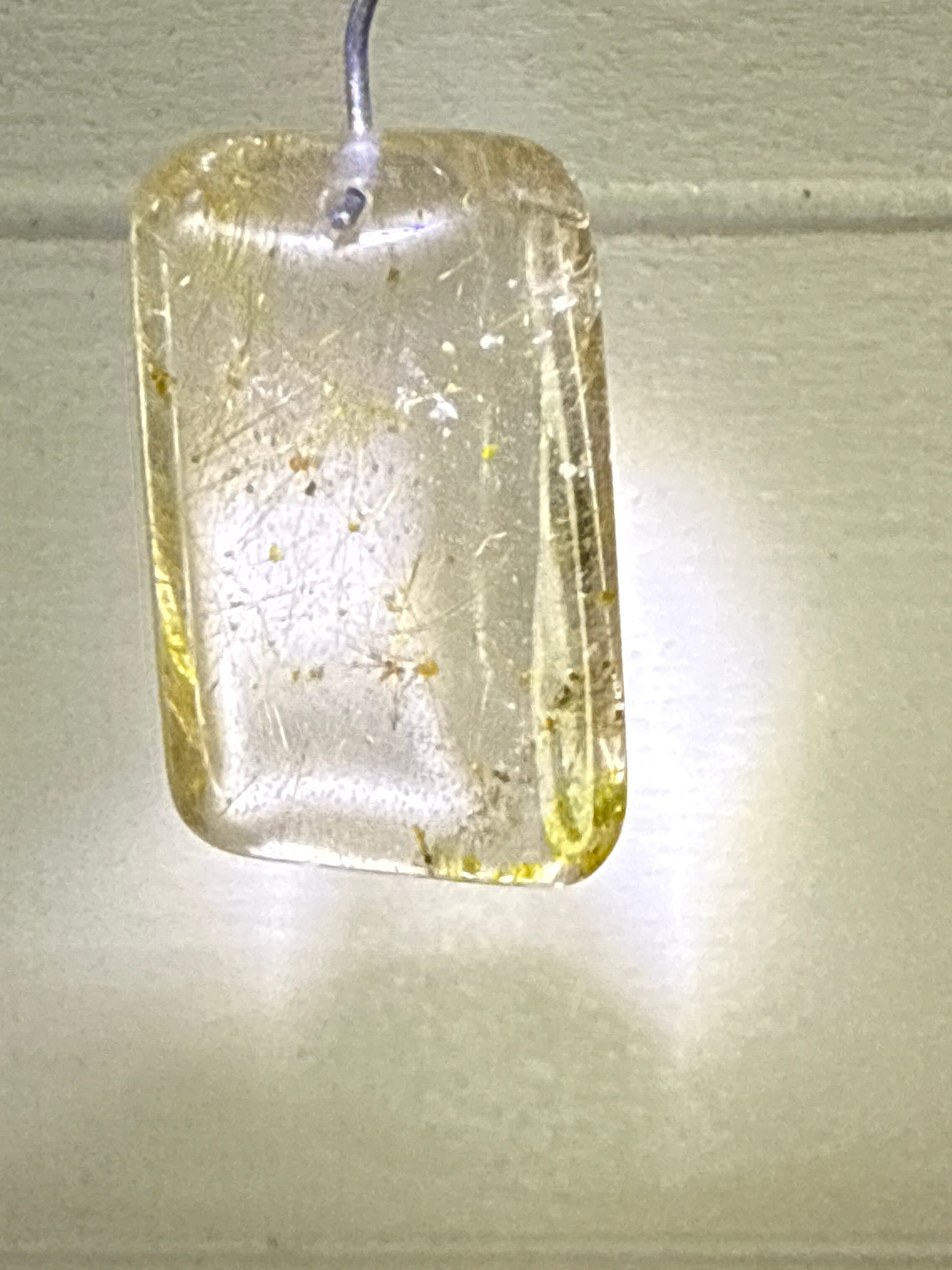 Gold Rutile Pendant