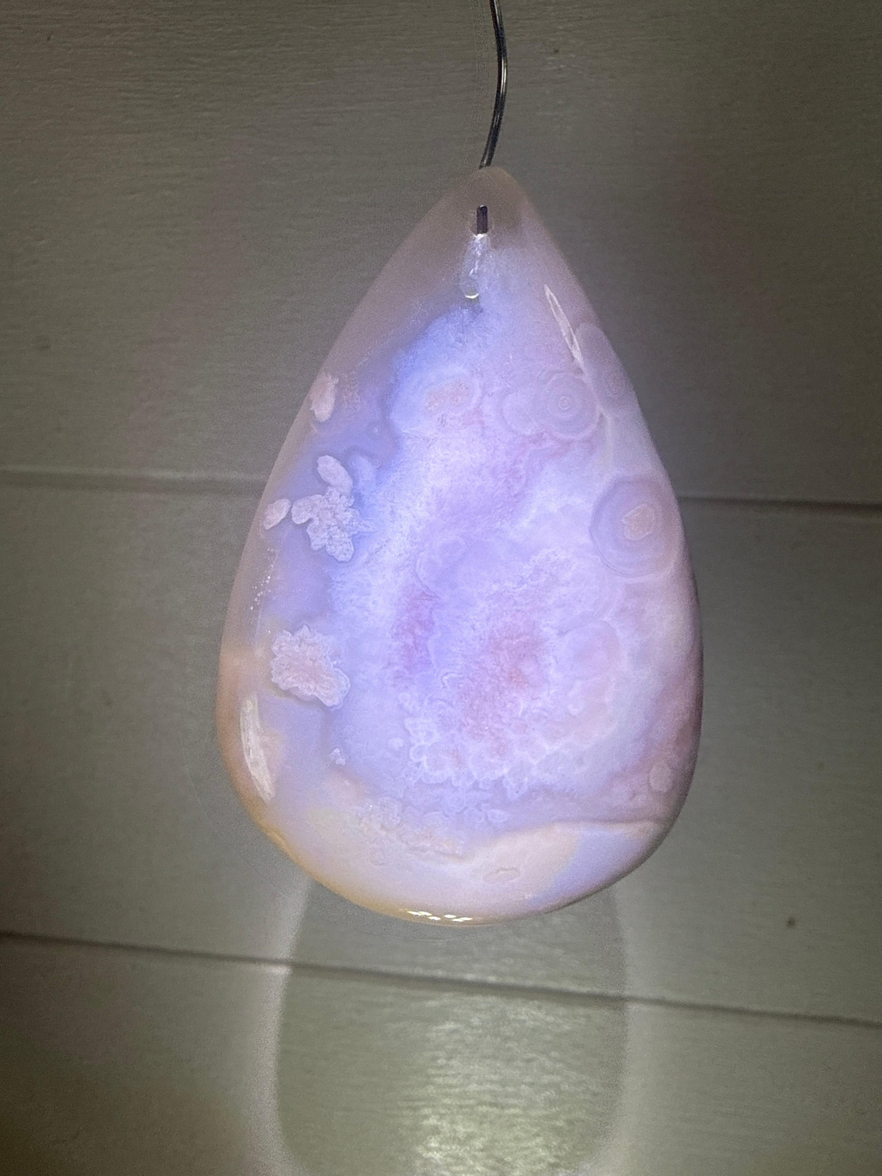 Flower Agate Pendant