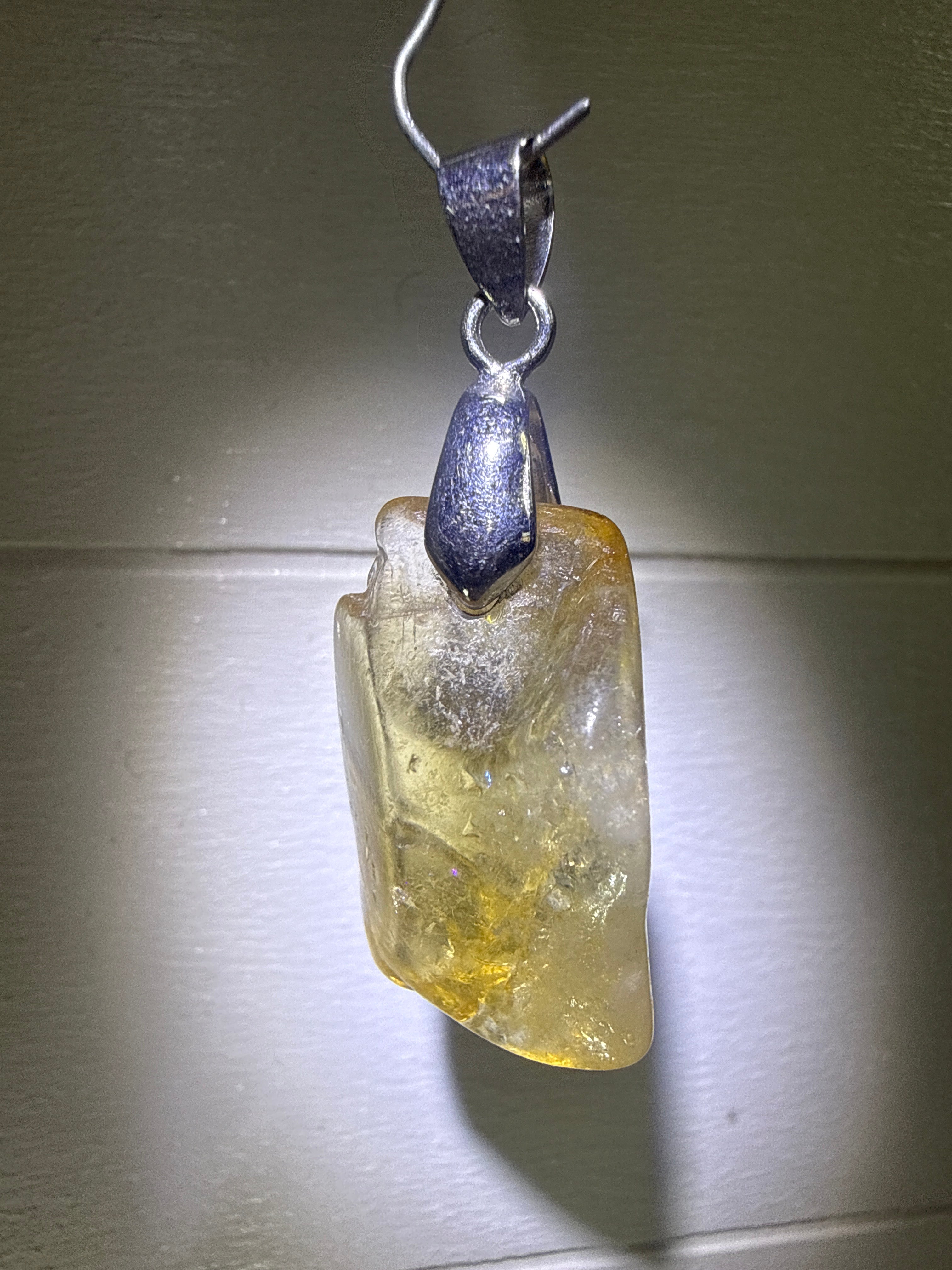 Heat Treated Amethyst Pendant