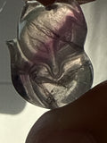 Carved Fluorite Fox Pendant
