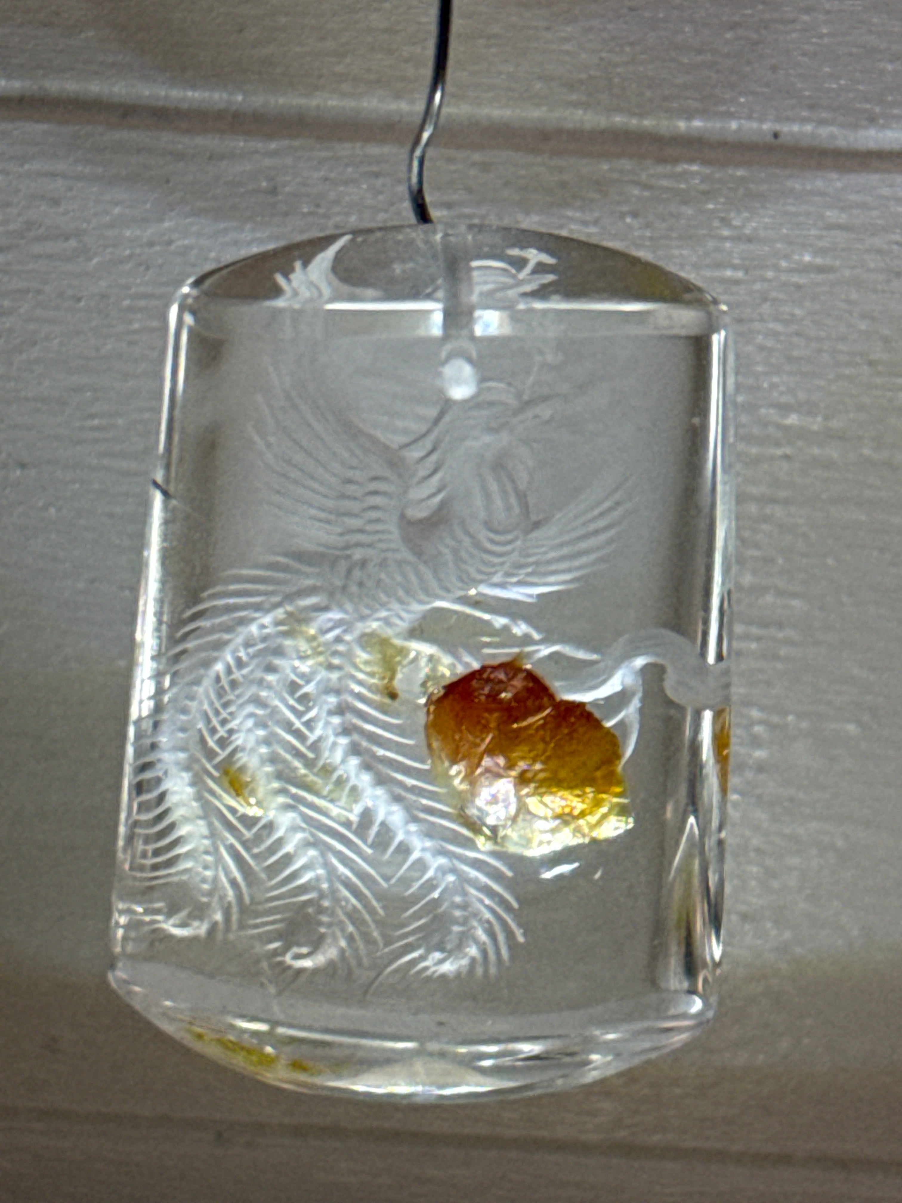 Carved Phoenix Pendant