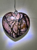 Rhodonite Heart Pendant