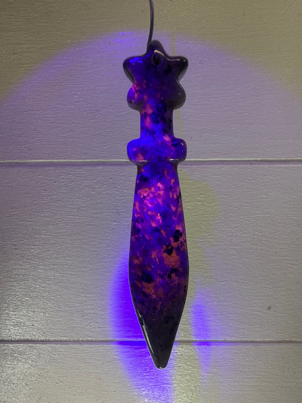 Yooperlite Sword Carved Pendant