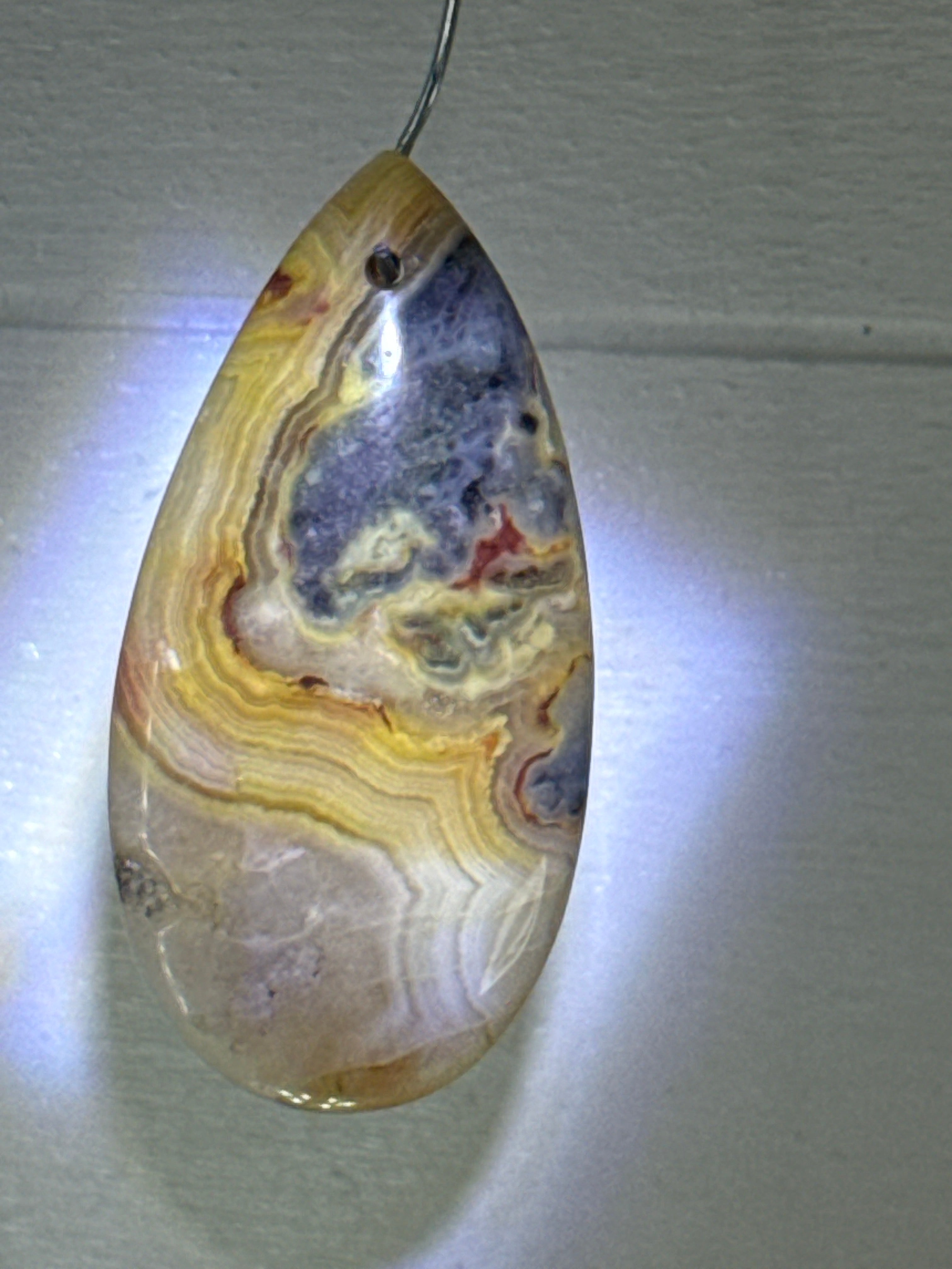 Crazy Lace Agate Pendant