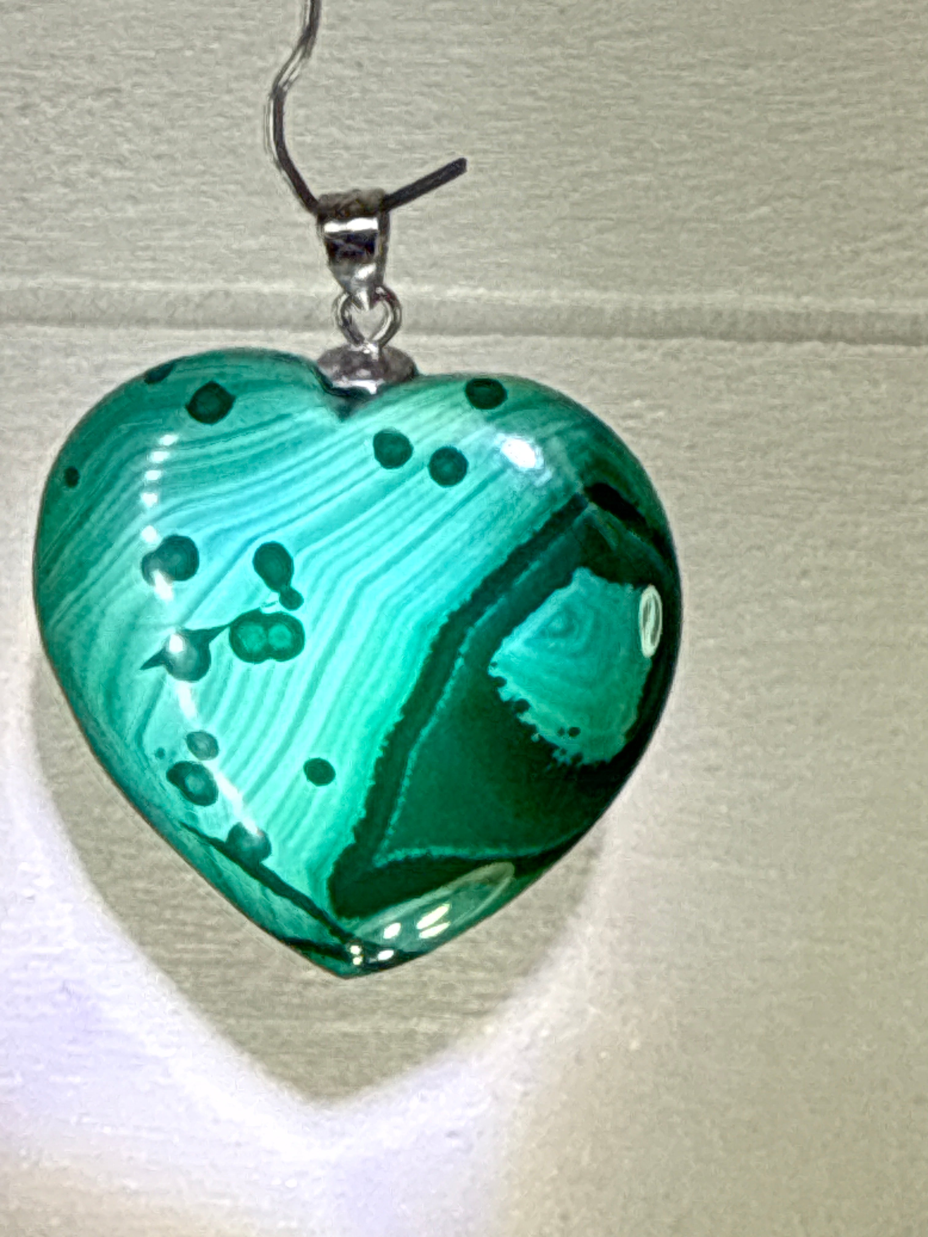 Malachite Heart Pendant