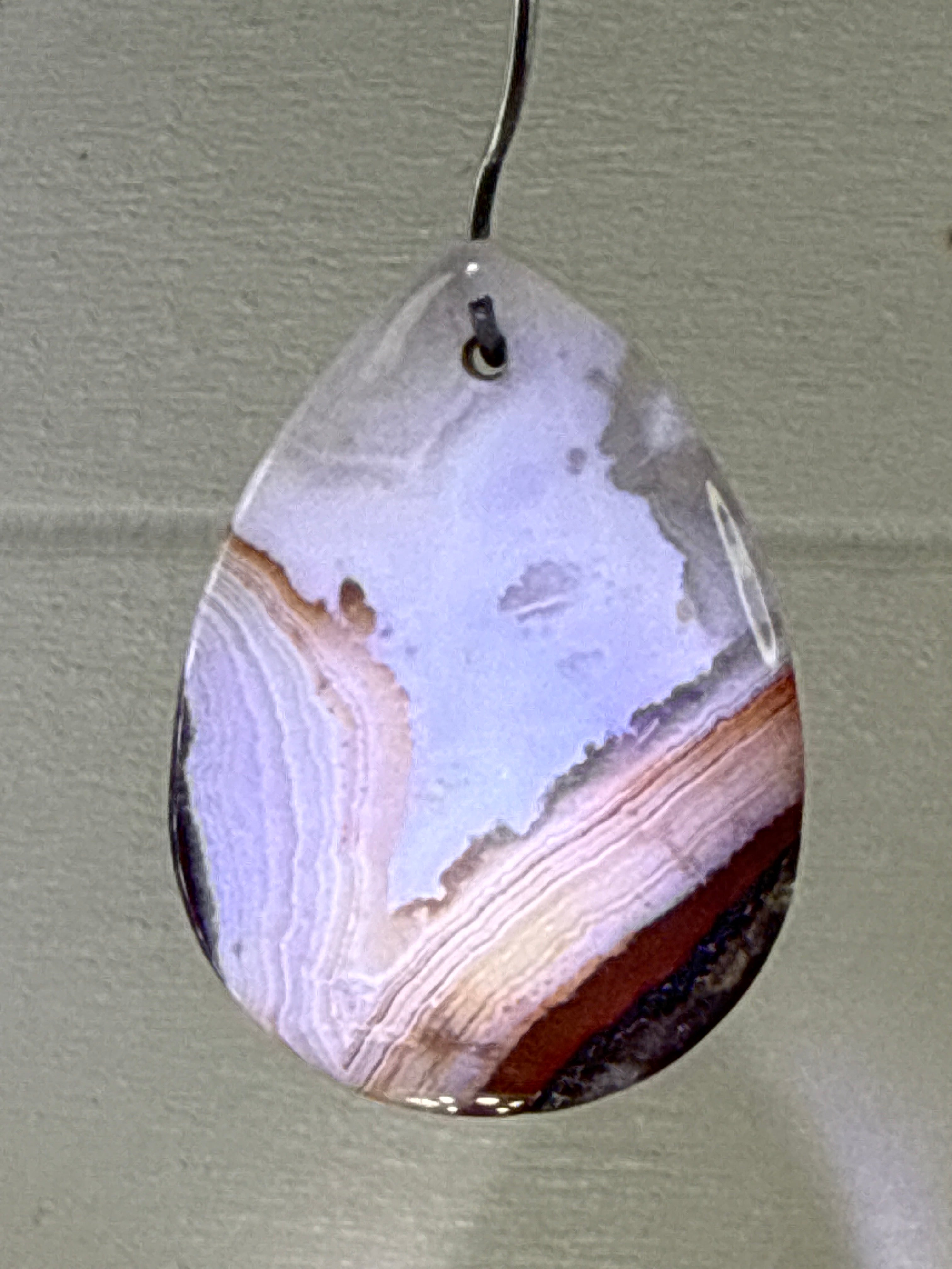 Mexican Lace Agate Pendant