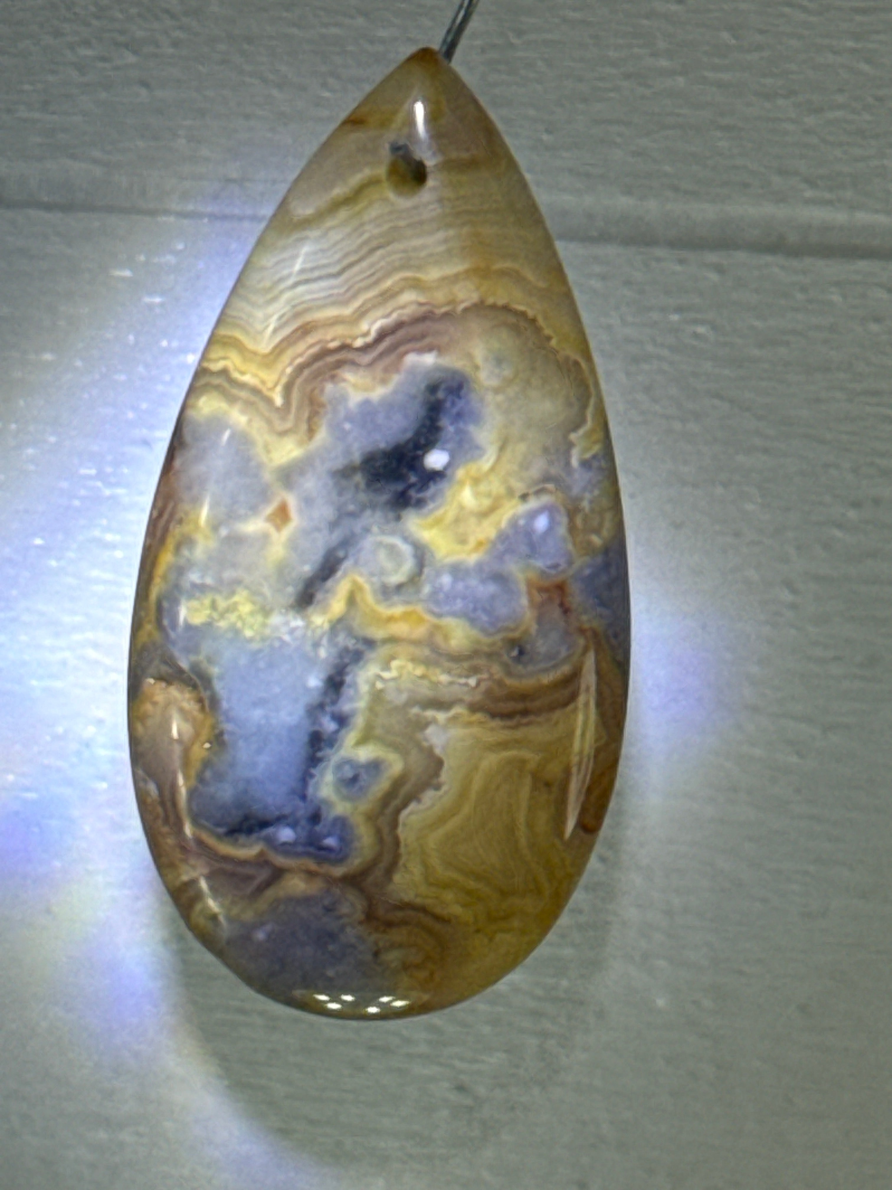 Crazy Lace Agate Pendant