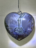 Moss Agate Heart Pendant