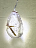 Green Tourmaline in Quartz Pendant