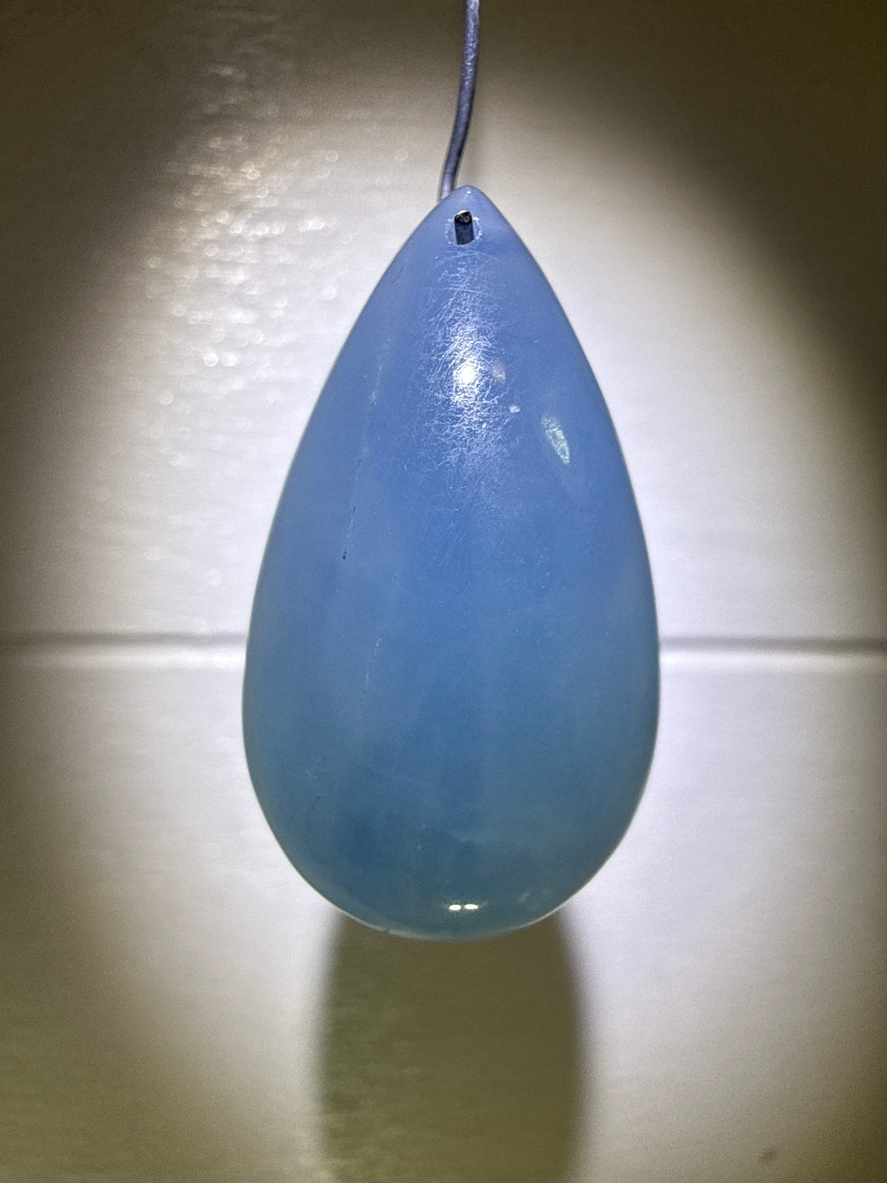 Aquamarine Teardrop Pendant