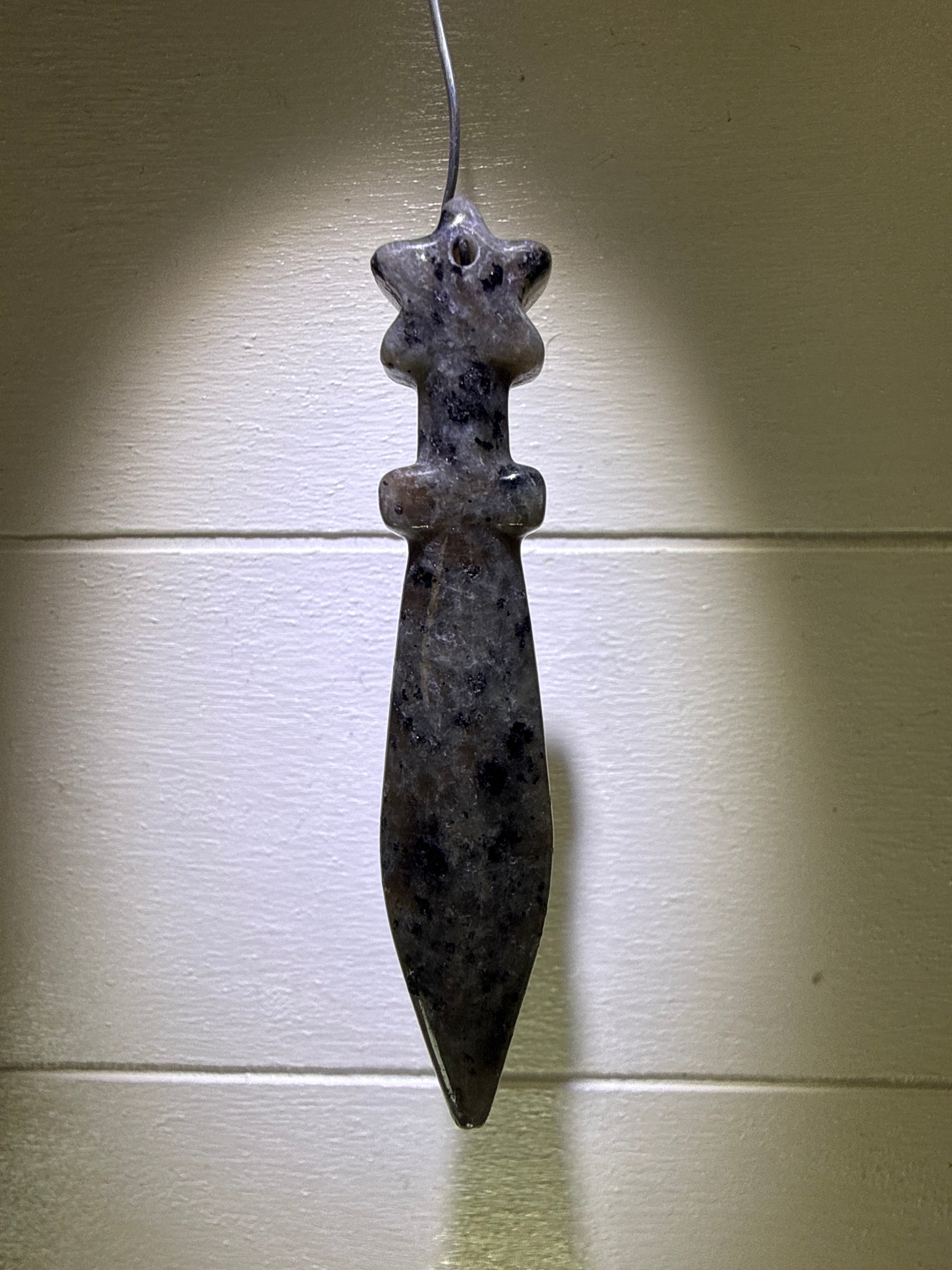 Yooperlite Sword Carved Pendant