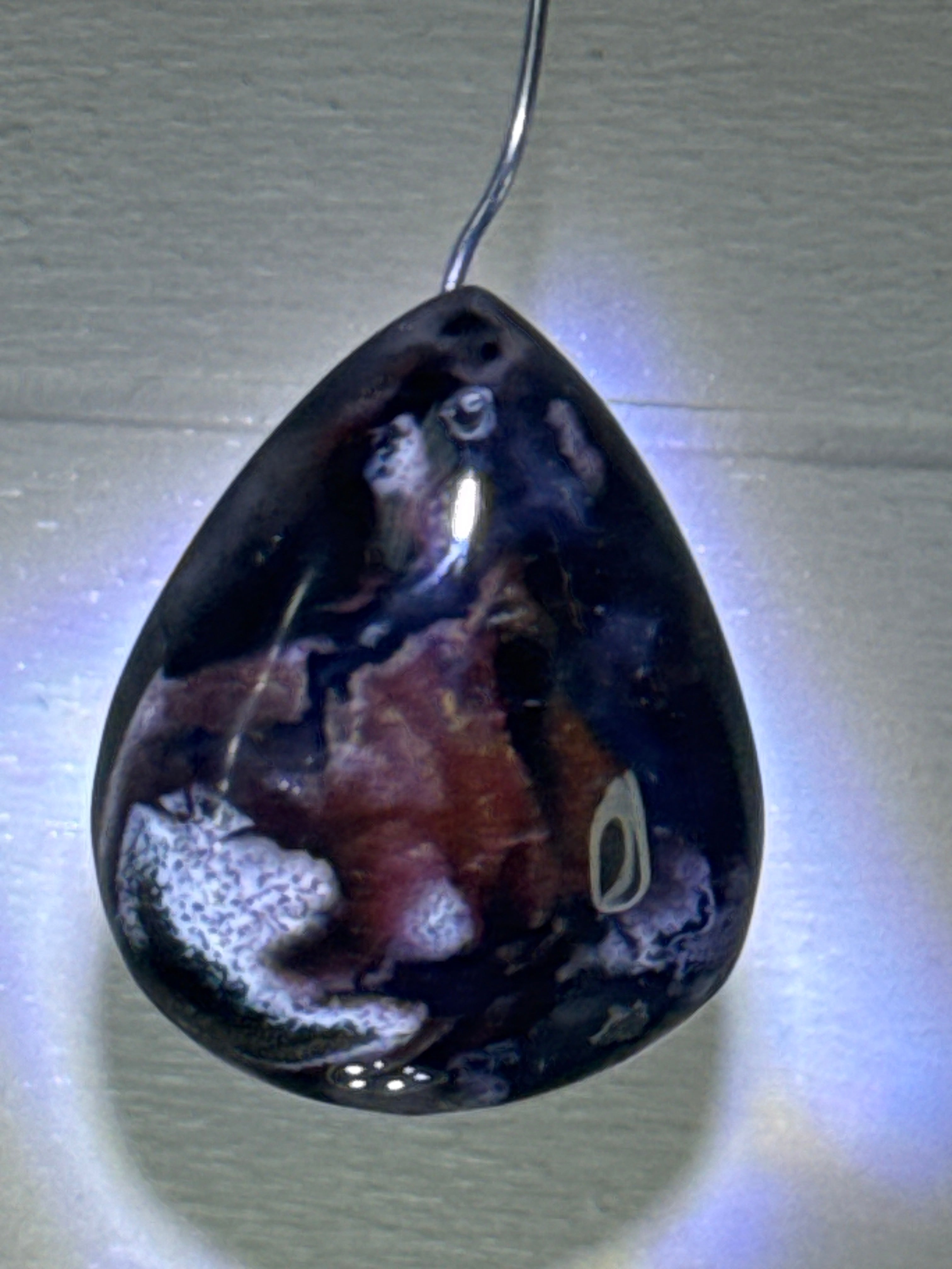Ocean Jasper with Moss Agate Pendant