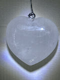 Clear Quartz Heart Pendant