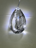 Black Tourmaline in Quartz Pendant