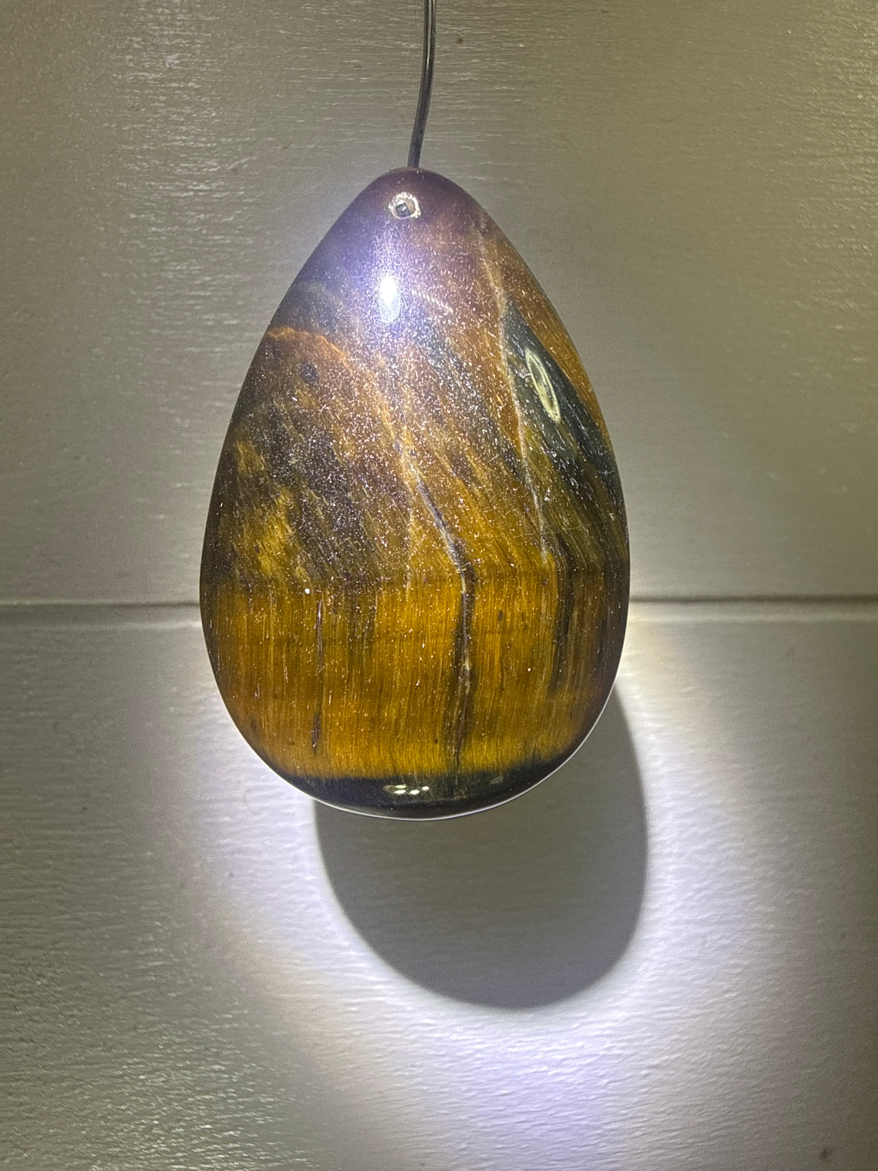 Blue and Gold Tigers Eye Pendant