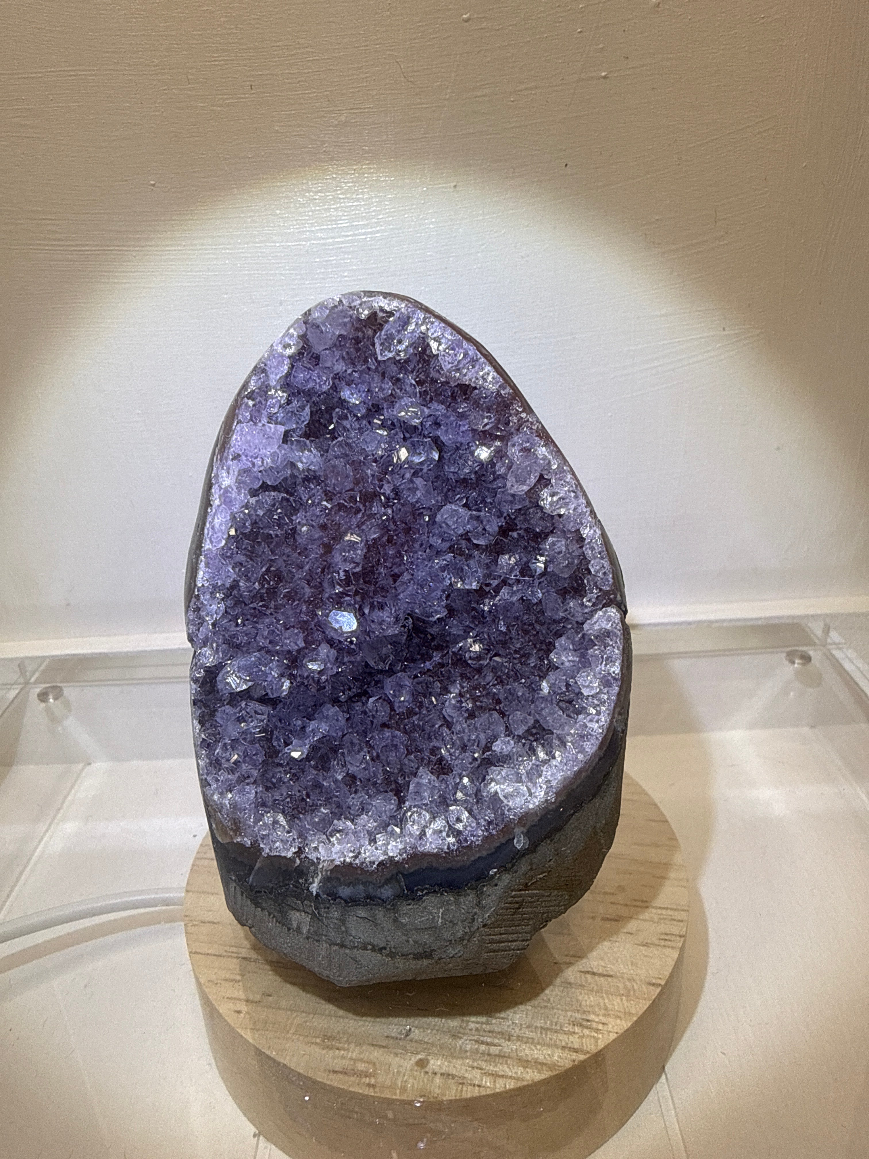 Rainbow Druzy Amethyst ( Red hue)
