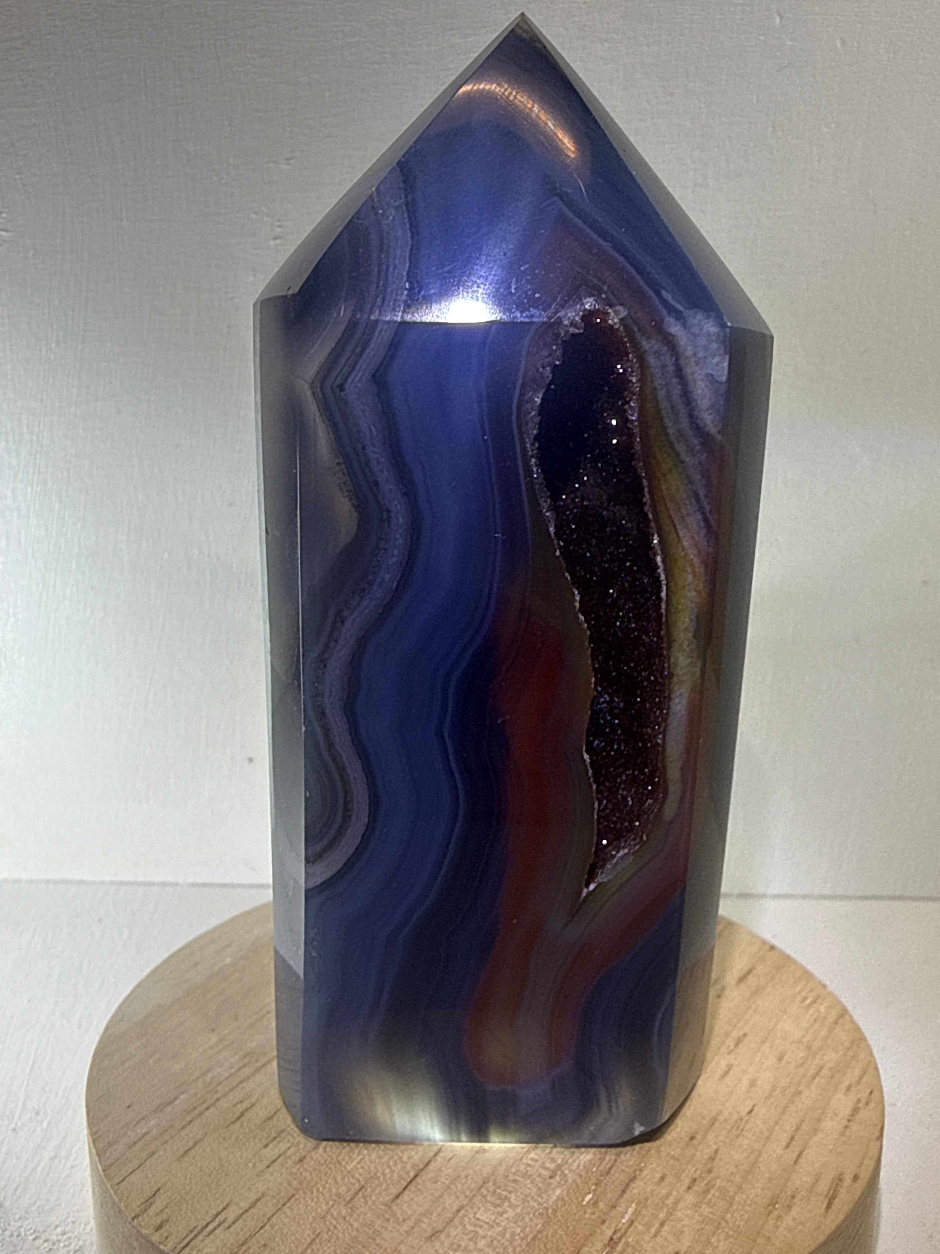 Druzy Agate Tower