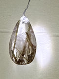 Green Tourmaline in Quartz Pendant