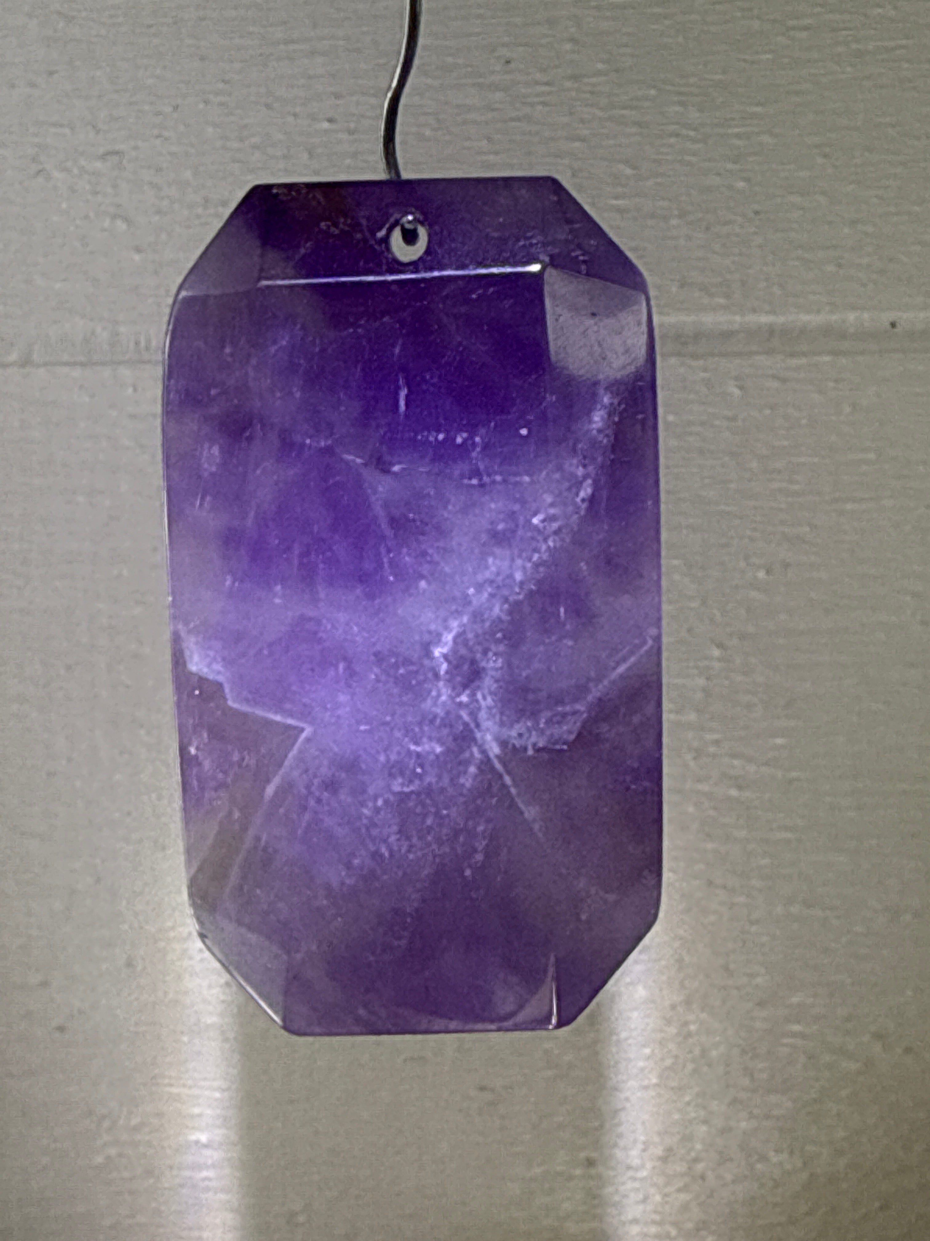 Faceted Dream Amethyst Pendant