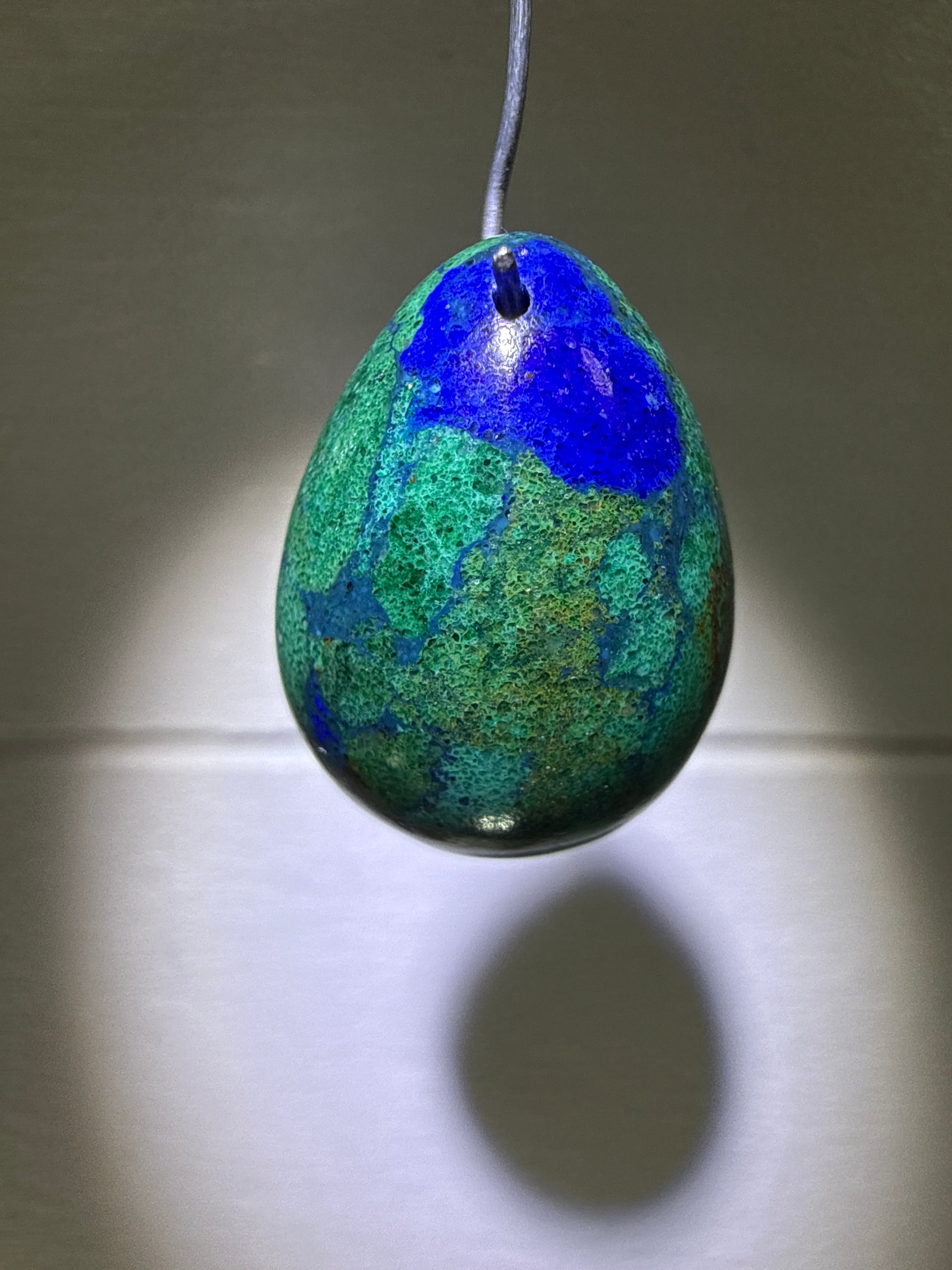 Azurite & Malacholla Pendant