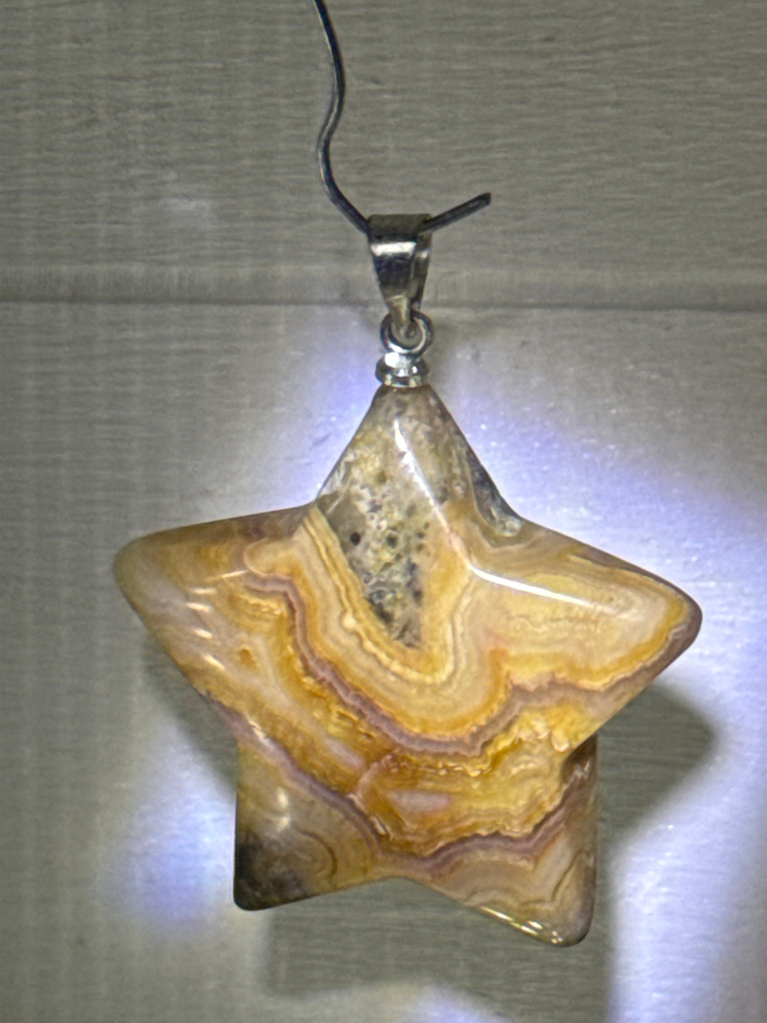 Crazy Lace Agate Pendant