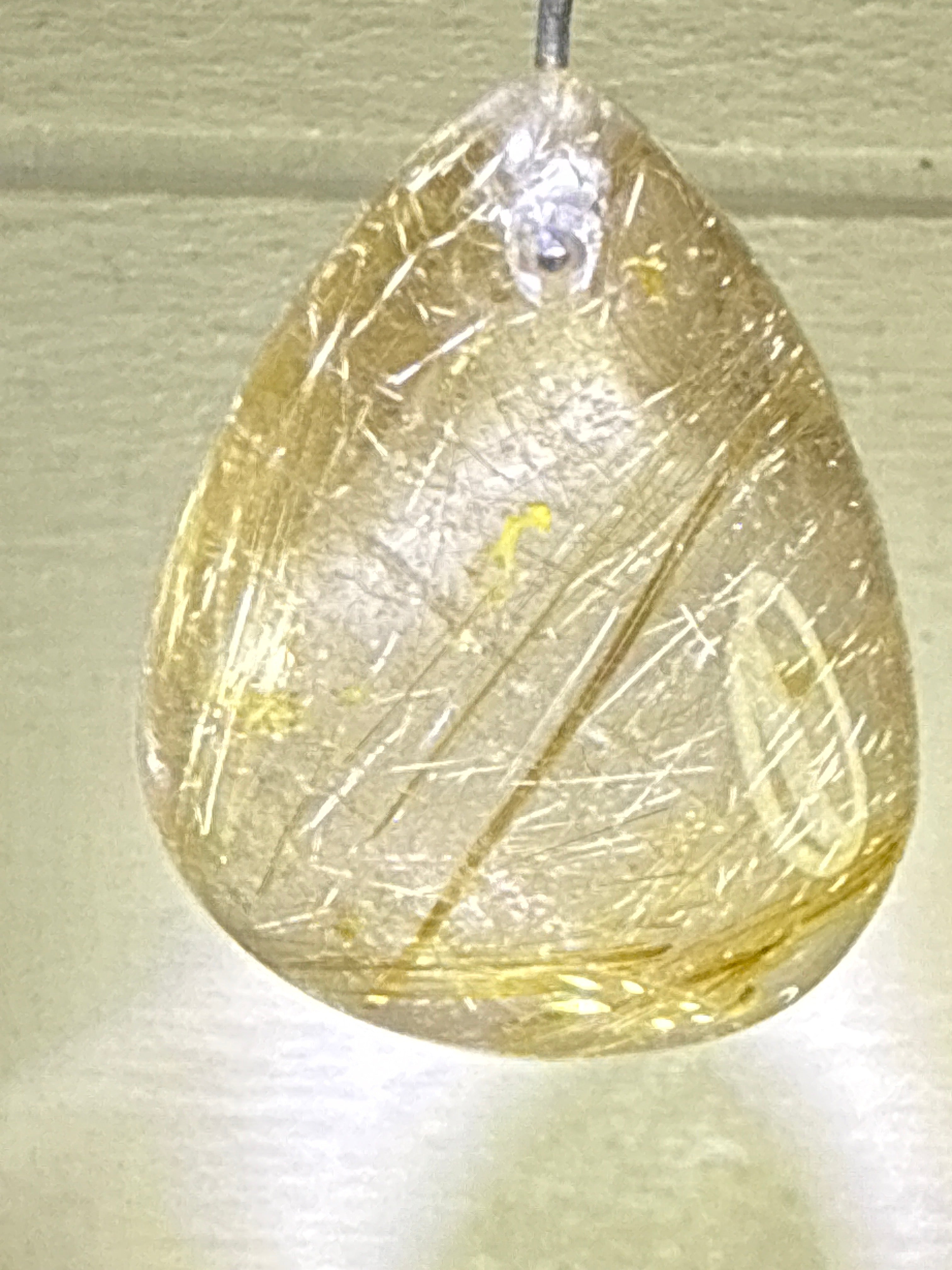 Gold Rutile Pendant
