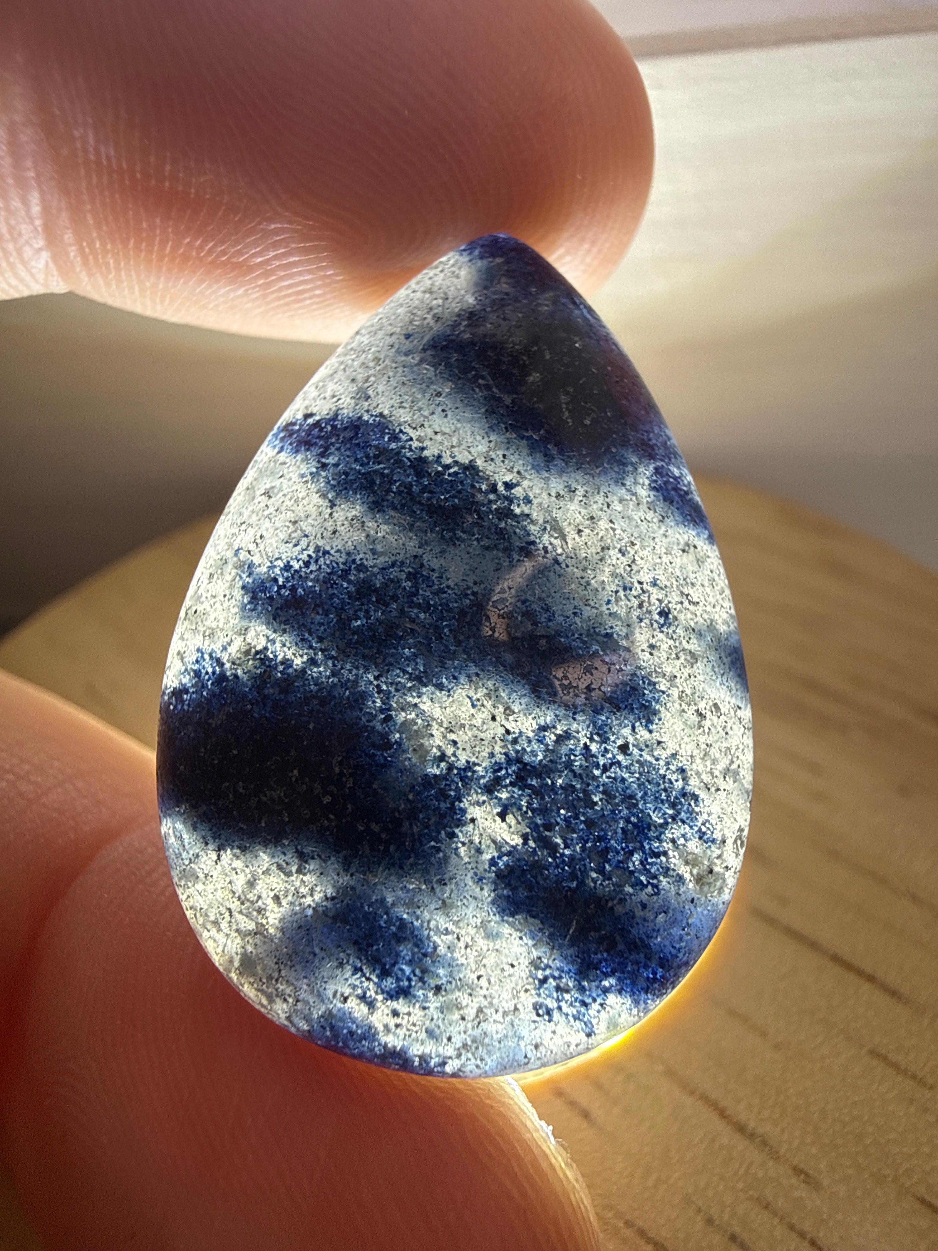 Blue Appetite in Clevelandite Pendant