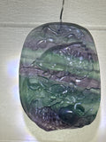 Carved Fluorite Koi Fish Pendant