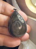 Gold Sheen Obsidian Pendant