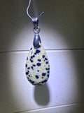 Faceted Dalmatian Jasper Pendant